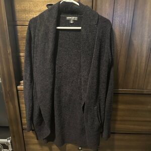Barefoot Dreams 452 style Dark Gray Cardigan Sweater